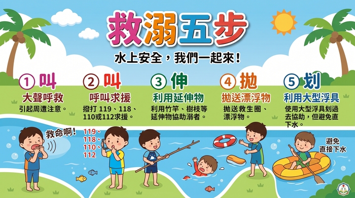 救溺五步